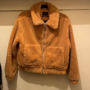 Urban Outfitters Teddy Zip-Up Jacket